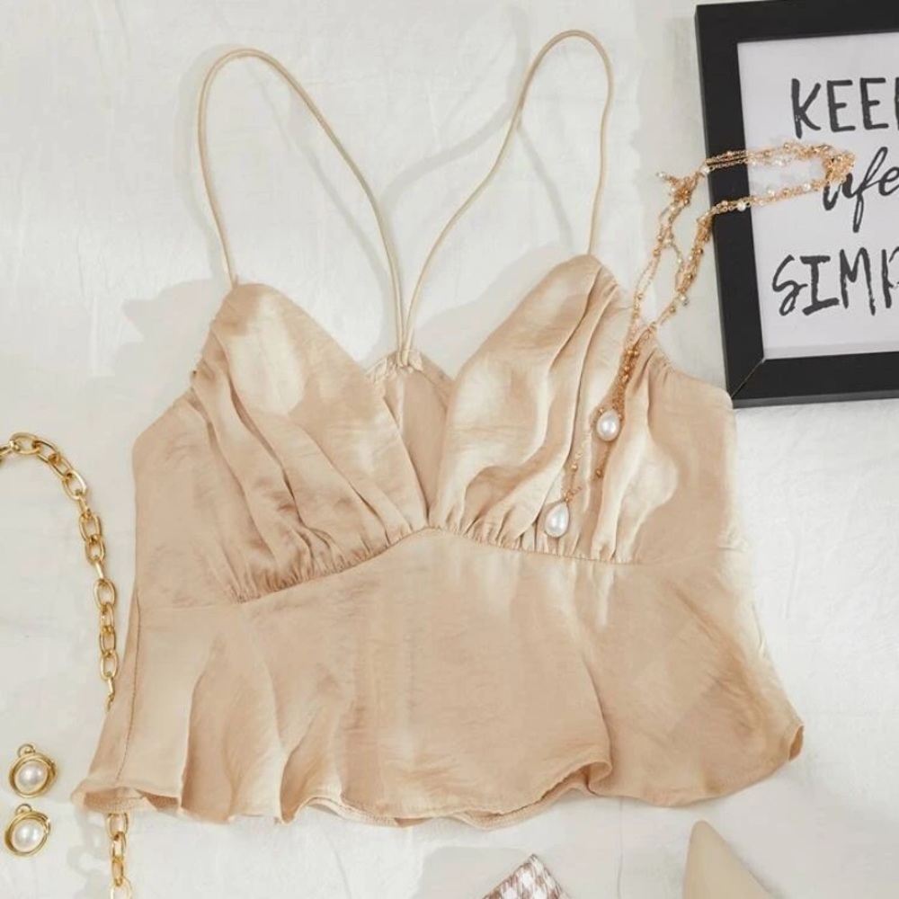 NEW Shein ruched bust cami top